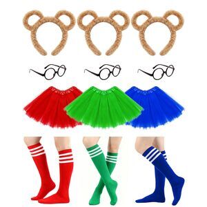 7354 12pcs Chipmunks Costumes Premium Set - Includes Black